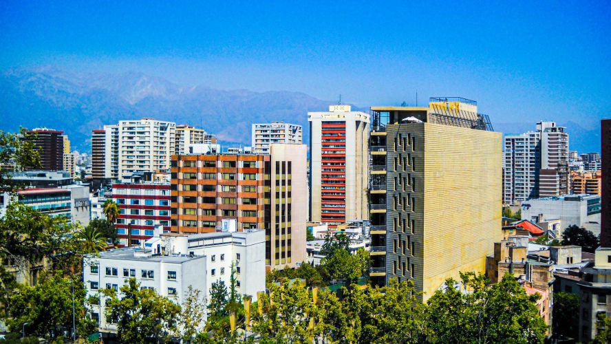 Santiago, Chile in Las Condes Suburb