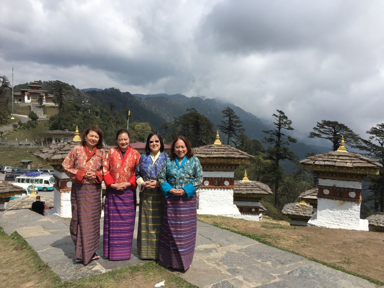 Four Friends in Bhutan