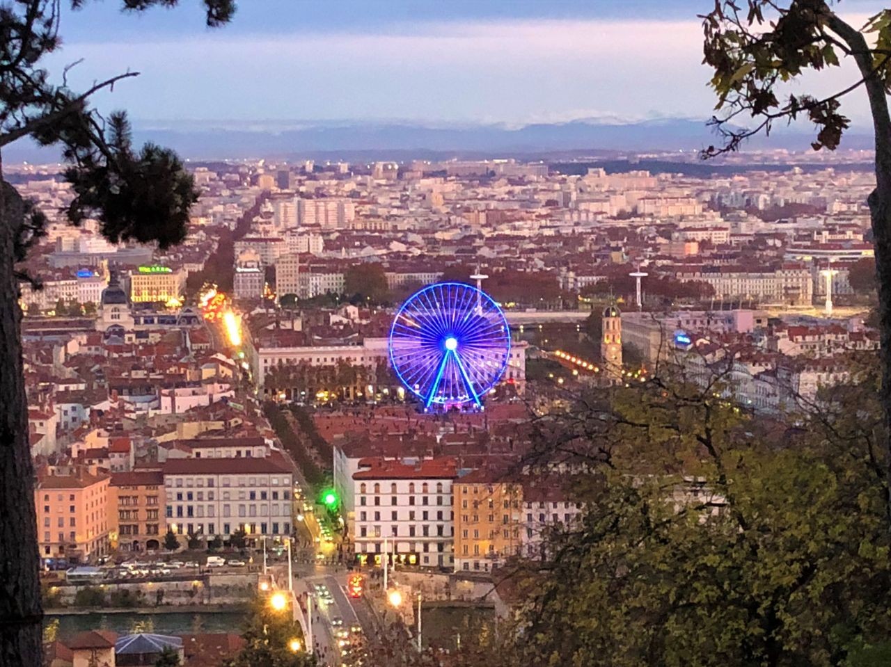 View of Lyon and Place Bellcour