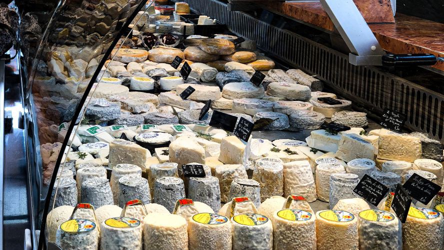 Cheeses in the Open Market