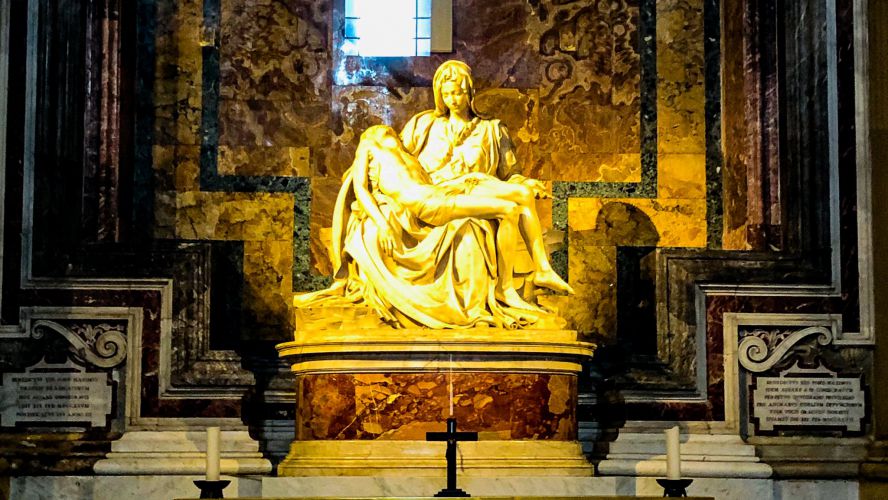 The Pieta in the Vatican in Rome